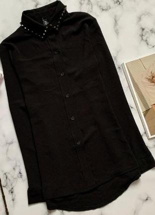 Рубашка с заклепками на воротнике s италия