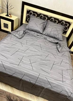 Комплект постільної білизни "графіка"