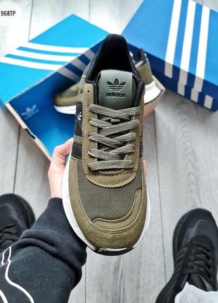 Мужские кроссовки adidas khaki black5 фото
