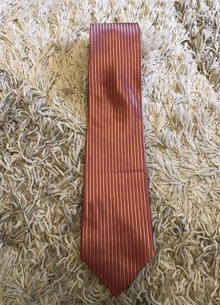 Галстук коралловый красный