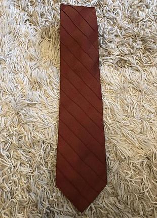 Галстук шёлк марсала фактурный