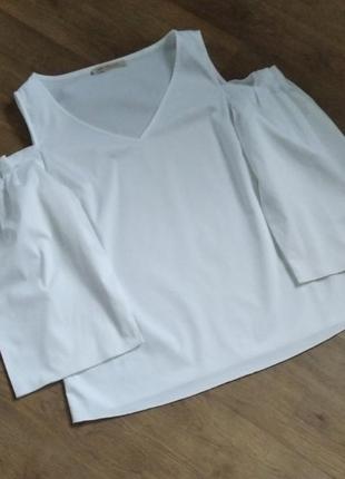 Женская белья блуза,коттоновая рубашка,блуз с вырезами1 фото