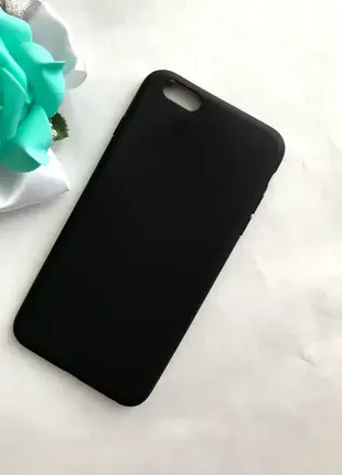 Матовый силиконовый (tpu) чехол для iphone 7/8  (черный)3 фото