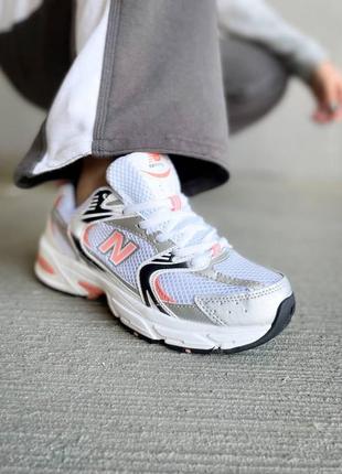 Жіночі кросівки new balance 530 white silver orange / smb