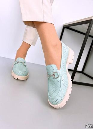 🔥 шикарные туфли лоферы с перфорацией