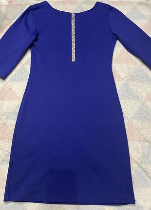 Красивое синее платье 4