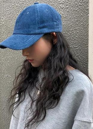 Вельветовая качественная кепка + подарок 🎁