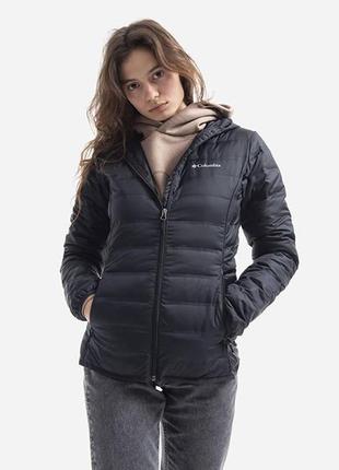 Жіноча демісезонна куртка (пуховик) columbia lake 22 down hooded  (ek0242 010)1 фото