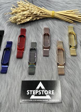 Ремешок металической для xiaomi mi band 4 m4 миланская петля milanese loop2 фото