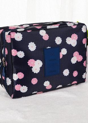Косметичка дорожная женская bloom travel bag темно-синий1 фото
