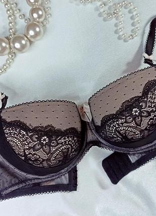 Роскошный кружевной бюстгальтер балконет пуш-ап нюанс!