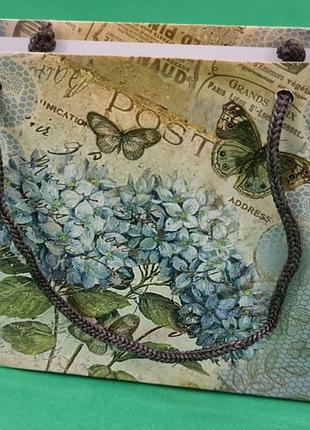 Пакет бумажный малый горизонтальный 11/18/5(арт м018) (12 шт)