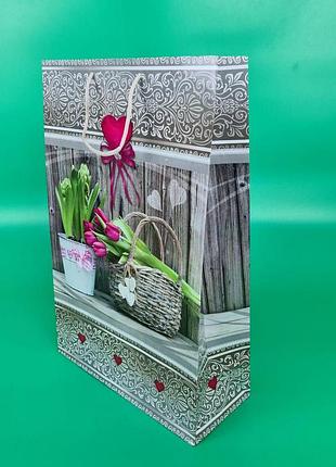 Пакет бумажный гигант вертиркальный (30х42х12)(артgv-088) (12 шт)