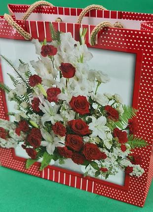 Пакет подарочный под чашку  16/16/8 (артч-165) (12 шт)