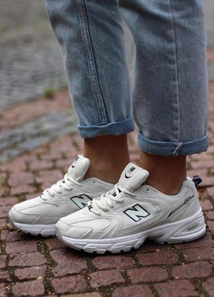 Женские кроссовки new balance 530 floral ink beige / smb