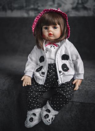 Реалістична лялька реборн npk doll 48 см панда