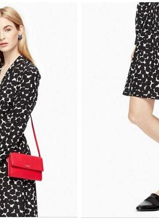 Червона шкіряна сумка клатч kate spade
