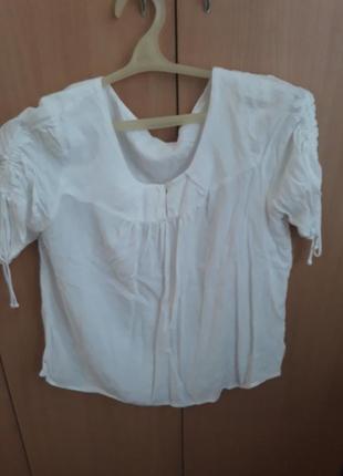 Блузка, бавовна, біла, стан ідеально