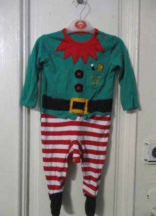 Чоловічок новорічний 6-9 міс.зріст 68-74см