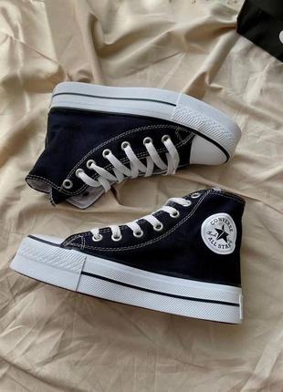 Кеды конверсы на платформе, converse all star