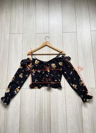 Топ в цветочный принт h&amp;m devided 8