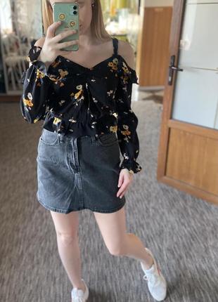 Топ в цветочный принт h&amp;m devided 6