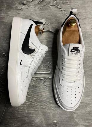 Стильные кроссовки, кеды найк head nike белые кожаные мужские (весна/осень/деми/демисезонные,лето) весенние, осенние, летние4 фото