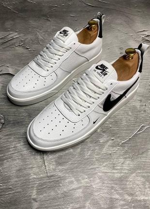 Стильные кроссовки, кеды найк head nike белые кожаные мужские (весна/осень/деми/демисезонные,лето) весенние, осенние, летние3 фото