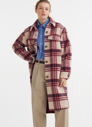 Стильна утеплена  рубашка пальто!