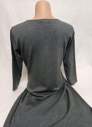 Платье серое h&amp;m l,40 6