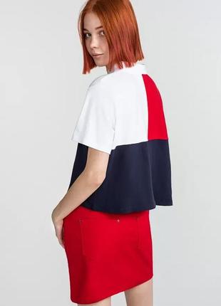 Укороченный топ-поло на молнии с кольцом divided / tommy hilfiger2 фото