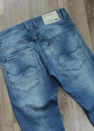 💥 jack jones джинси чоловічі сині рвані вузькі завужені s сині zara h&m divided5 фото