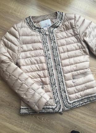 Реальна знижка!!! пуховик весняний брендовий moncler оригінал!!! пухова куртка весняна