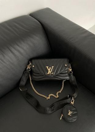 Сумка в стилі  louis vuitton wave black