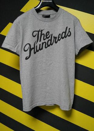 Щільна футболка з принтом логотипу the hundreds1 фото