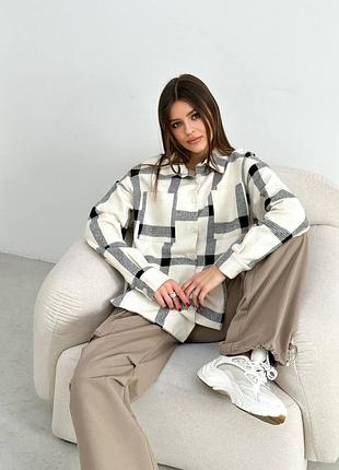 Рубашка в клетку из хлопка