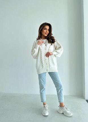 Вязаный красивый кардеган разных цветов