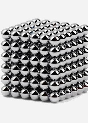 Neo cube нео куб 5мм silver, головоломка, нео куб, антистресс магнитные шарики, магнитный неокуб