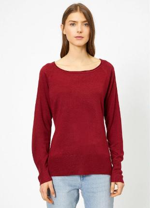 Джемпер свитер женский koton бордовый s3 фото