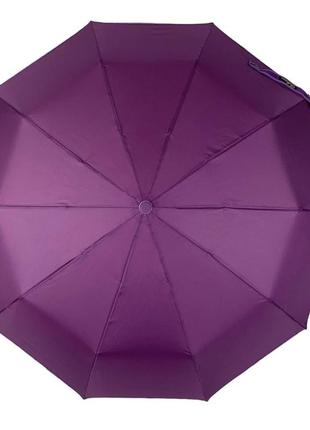 Жіноча парасоля напівавтомат від bellissimo на 10 спиць, однотонний, фіолетовий, 019307-62 фото