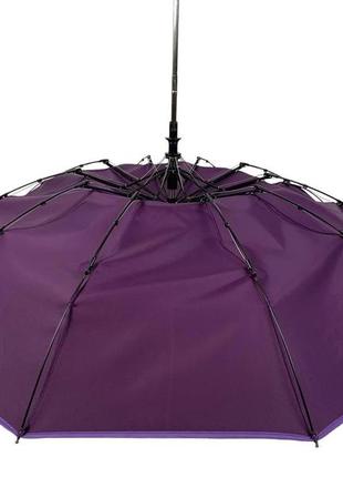 Жіноча парасоля напівавтомат від bellissimo на 10 спиць, однотонний, фіолетовий, 019307-64 фото