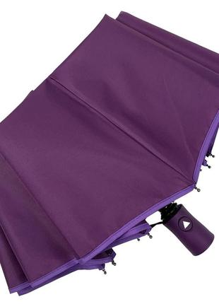 Жіноча парасоля напівавтомат від bellissimo на 10 спиць, однотонний, фіолетовий, 019307-65 фото