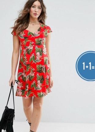 Платье в цветочный принт asos батал 20рр