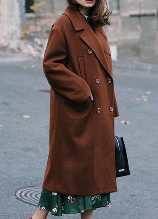Невероятно стильное шерстяное oversize пальто h&amp;m