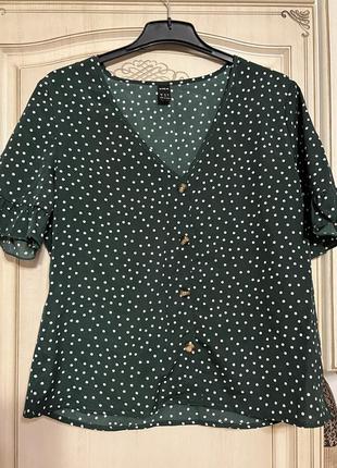 Блуза в горошек shein