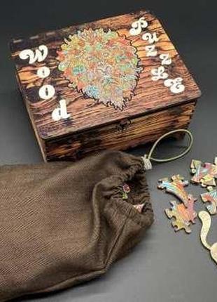 Пазл з фанери. лев. розмір 316x417мм. 127 елементів. / пазл з фанери. лев. розмір 316x417мм. 127 елементів.