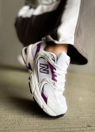 Женские кроссовки new balance 530 white purple v2 / smb2 фото