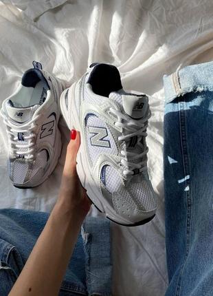 Женские кроссовки new balance 530 white silver / smb10 фото