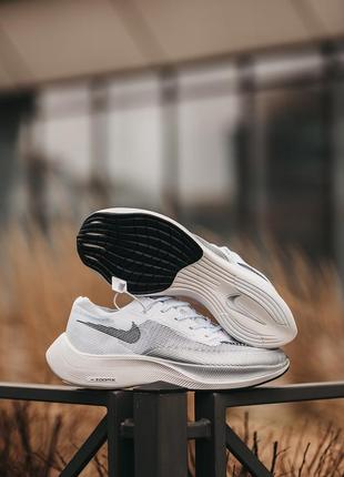 Nike air zoom vaporfly white, мужественные кроссовки найк зум бнлые, кроссовки мужские найм аир зум весна лето2 фото