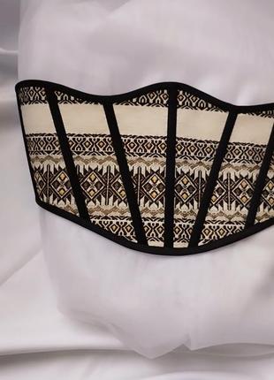 Корсет/корсаж корсет пояс, вишитий корсет, корсет з вишивкою, корсет вишиванка, підгрудний